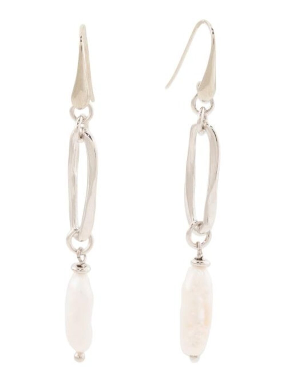MILOR SILVER Made In Italy Sterling Silver Pearl Drop Earrings